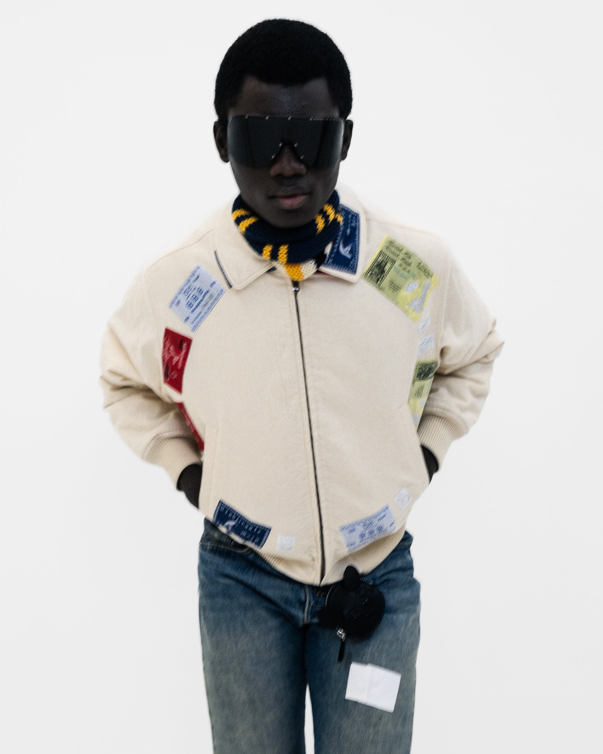 Fashion model wearing a Stefan Cooke outfit