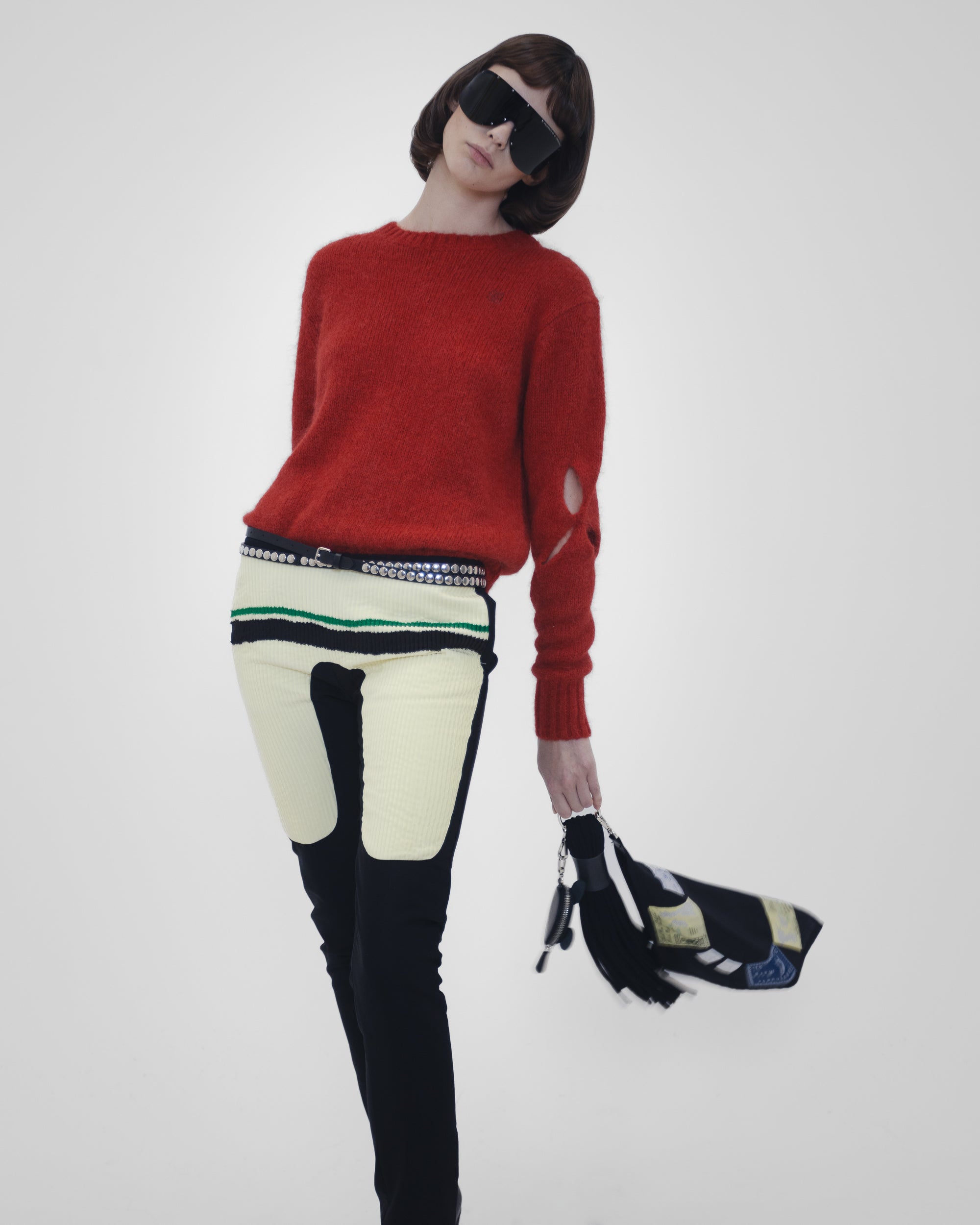Fashion model wearing a Stefan Cooke outfit