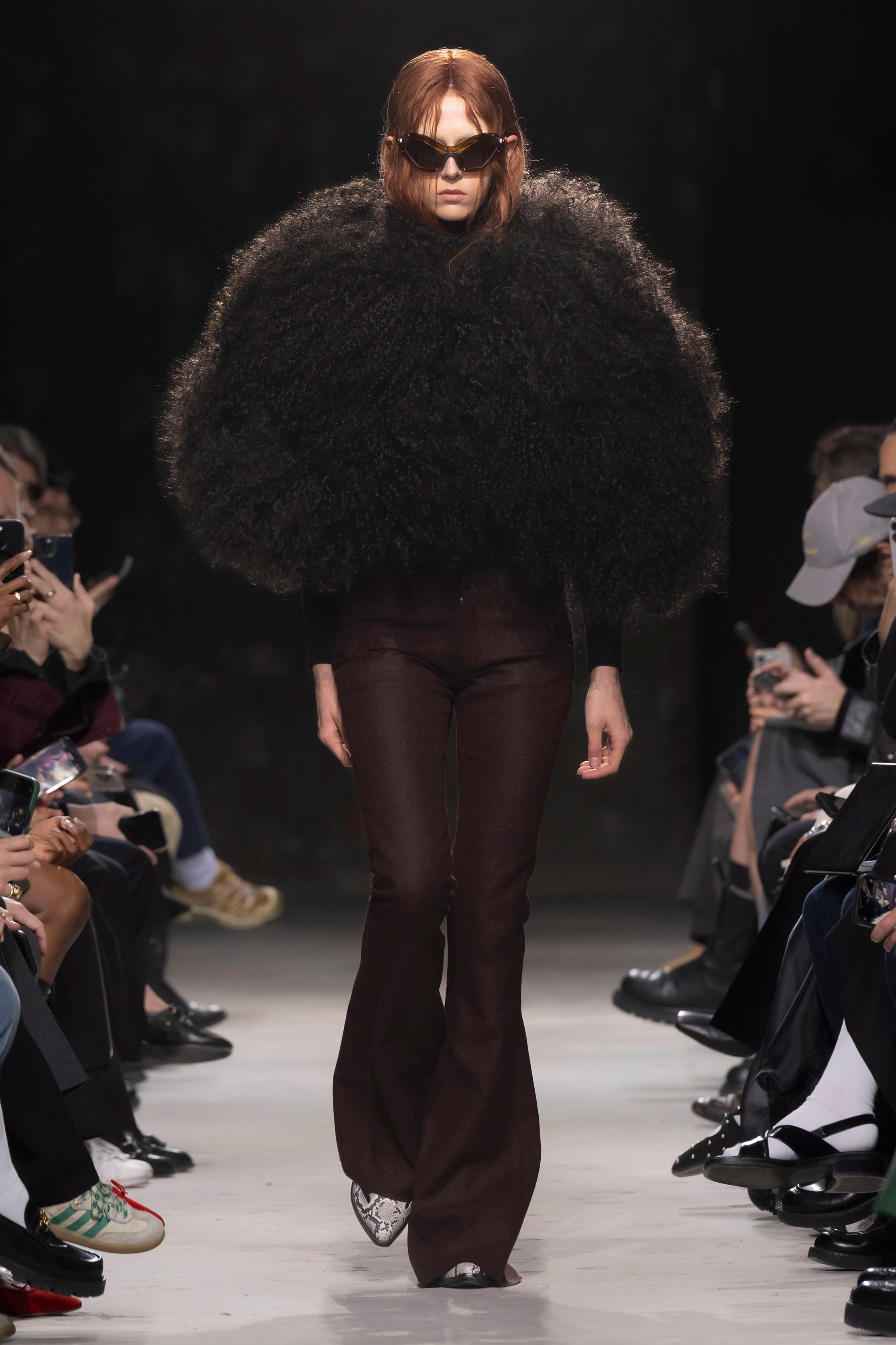 Fashion model wearing a Junya Watanabe AW25 outfit