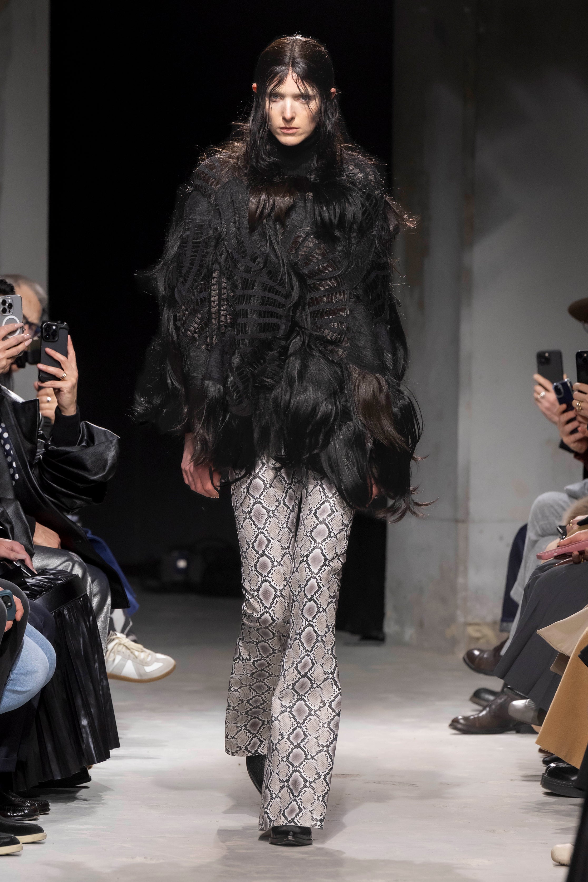 Fashion model wearing a Junya Watanabe AW25 outfit