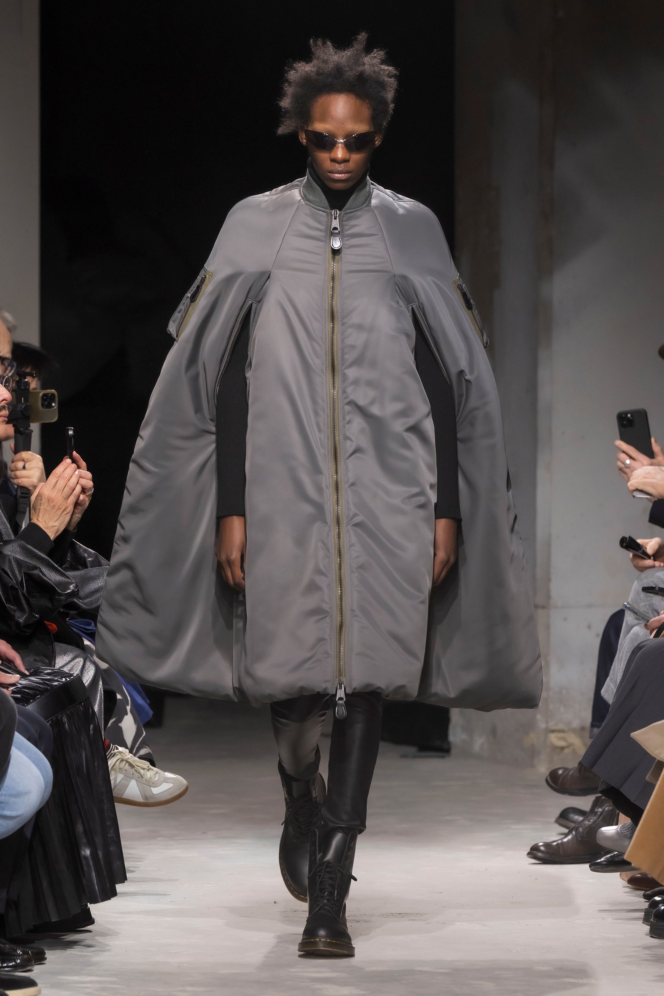 Fashion model wearing a Junya Watanabe AW25 outfit