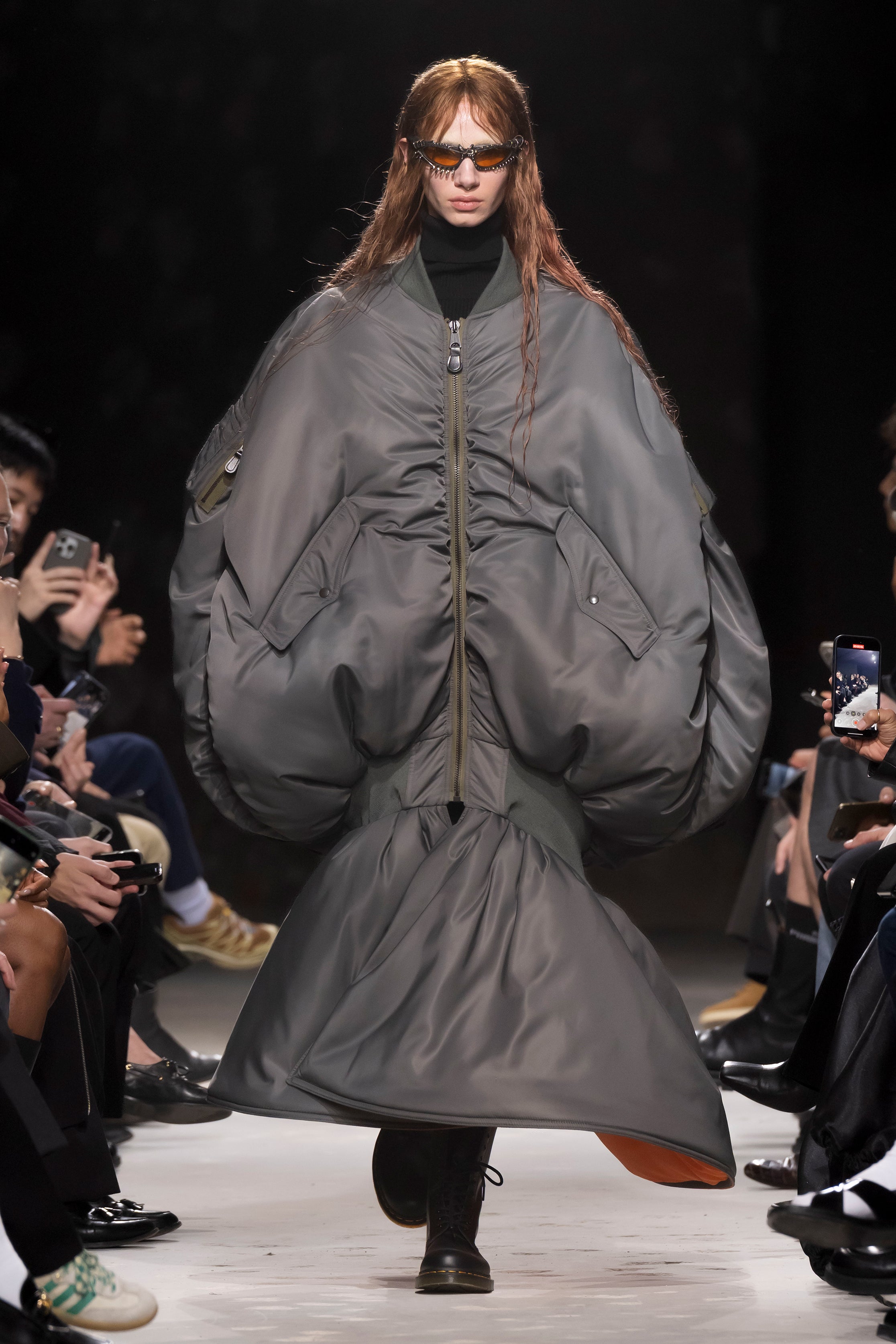 Fashion model wearing a Junya Watanabe AW25 outfit