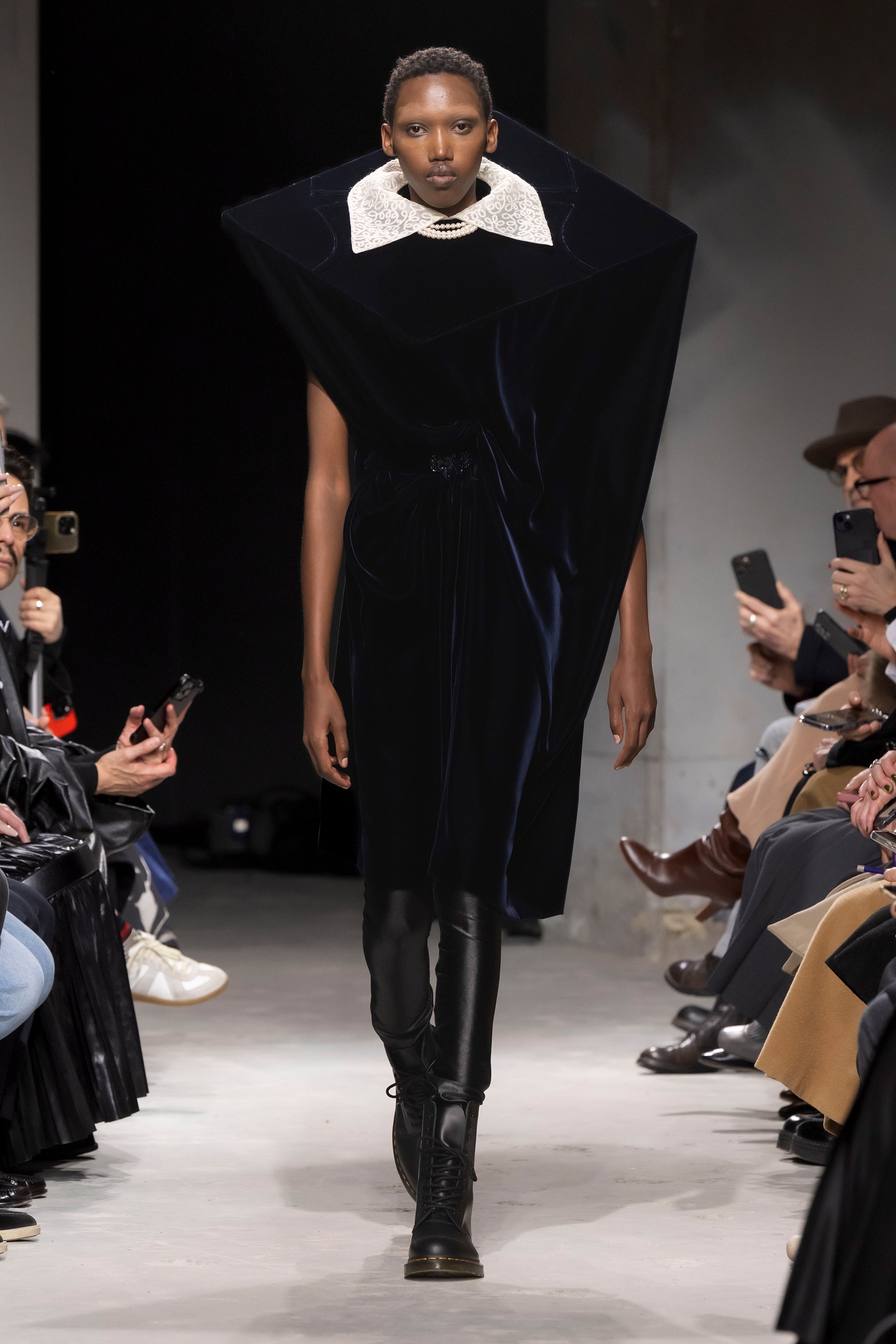 Fashion model wearing a Junya Watanabe AW25 outfit