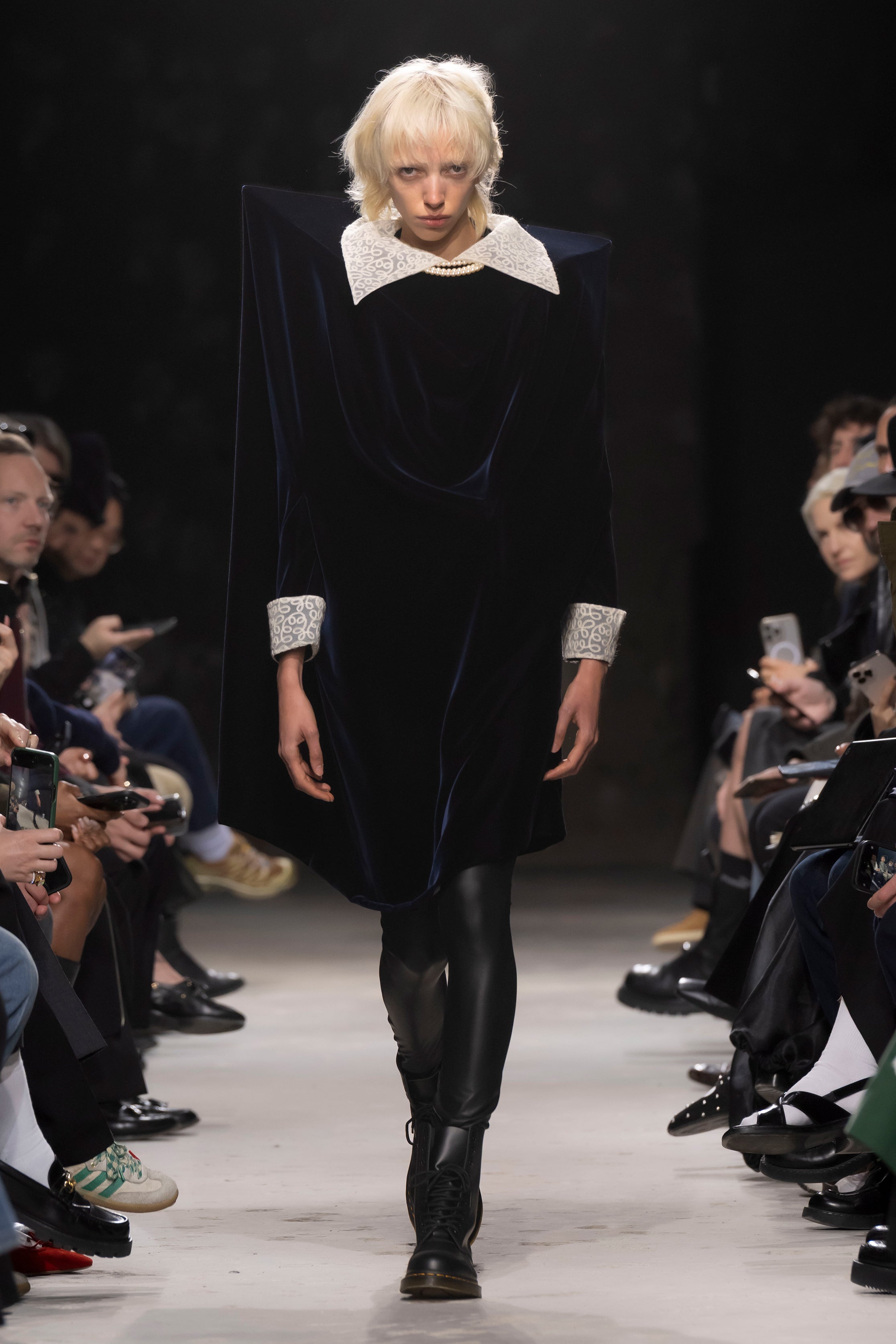 Fashion model wearing a Junya Watanabe AW25 outfit