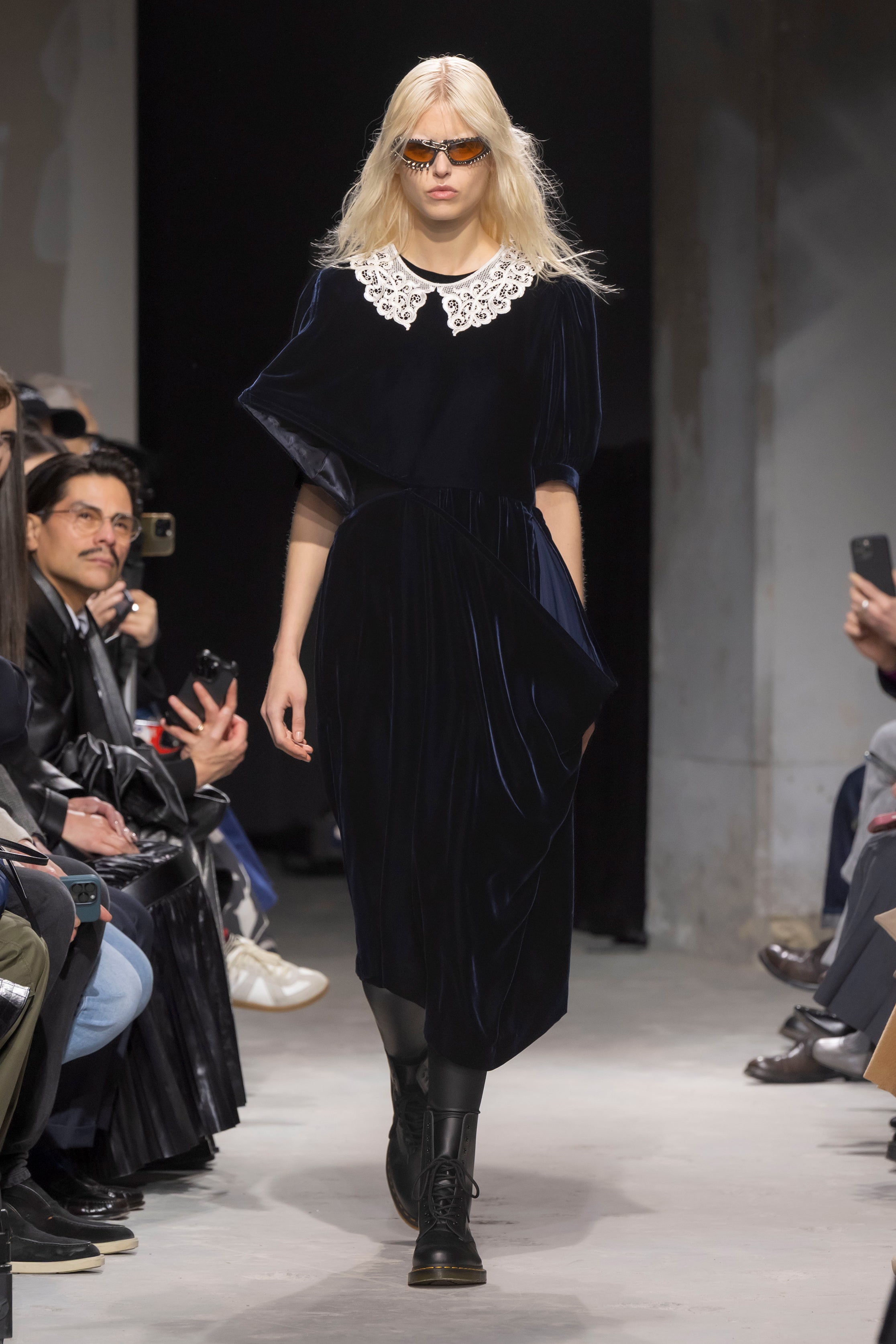 Fashion model wearing a Junya Watanabe AW25 outfit