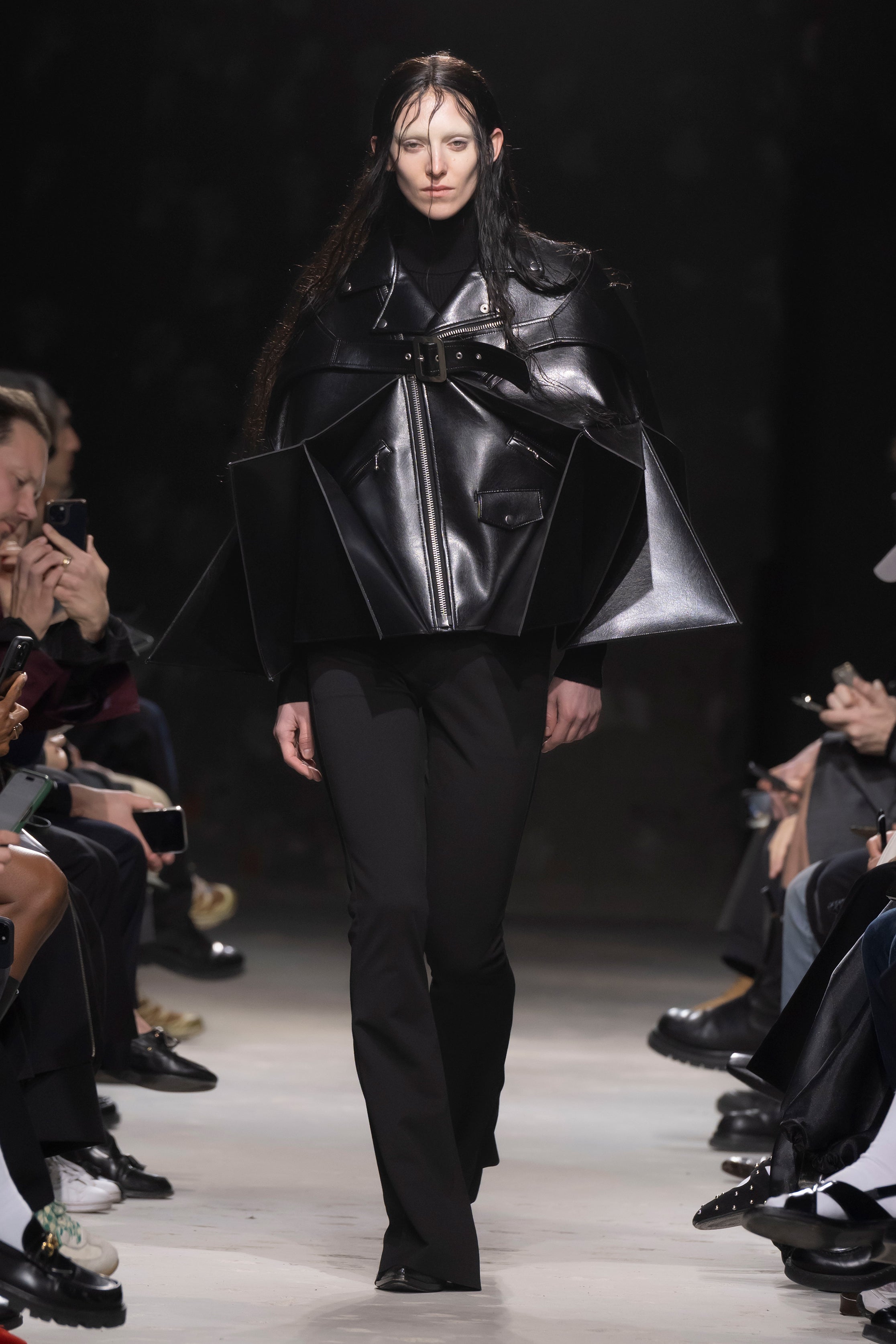 Fashion model wearing a Junya Watanabe AW25 outfit