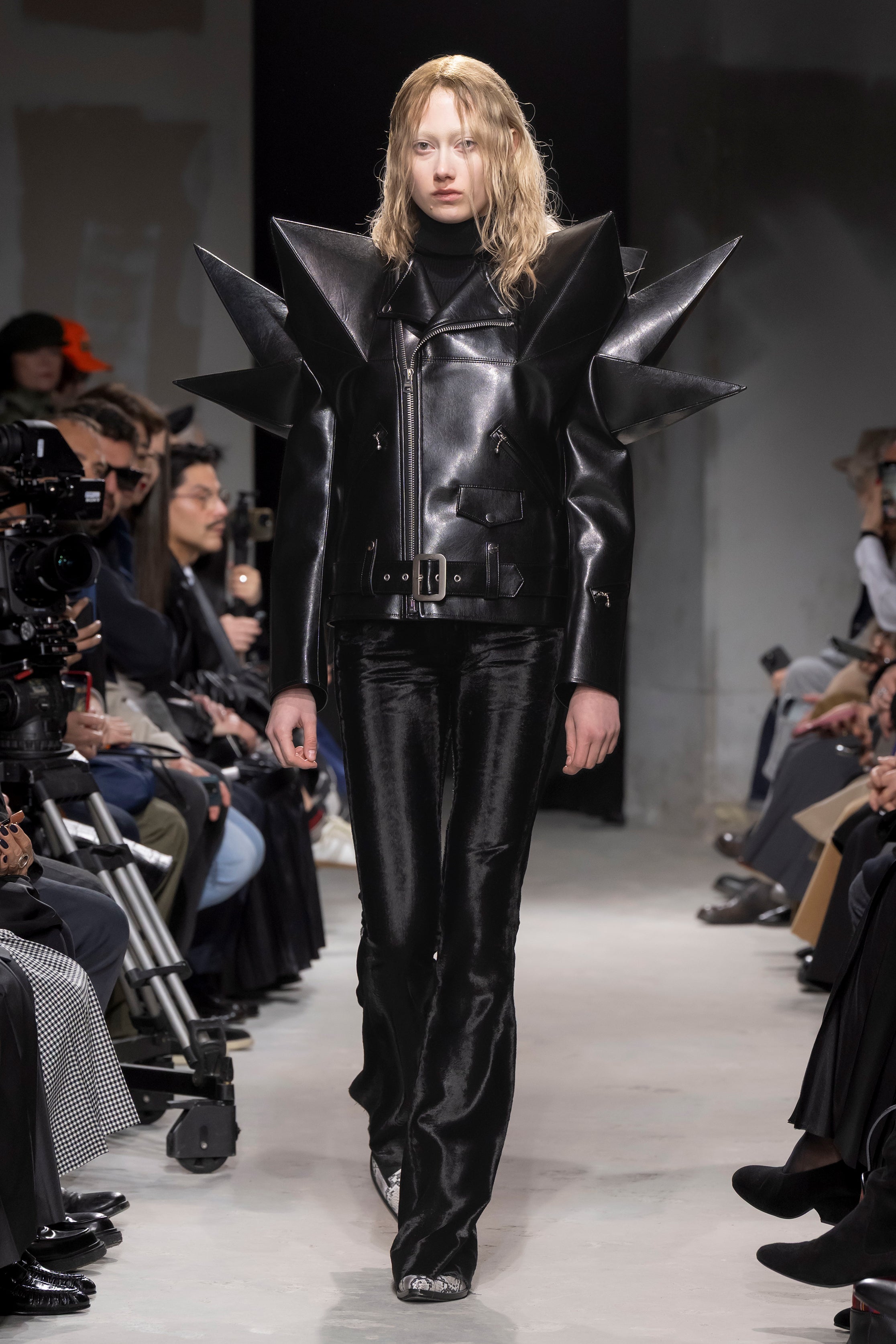 Fashion model wearing a Junya Watanabe AW25 outfit