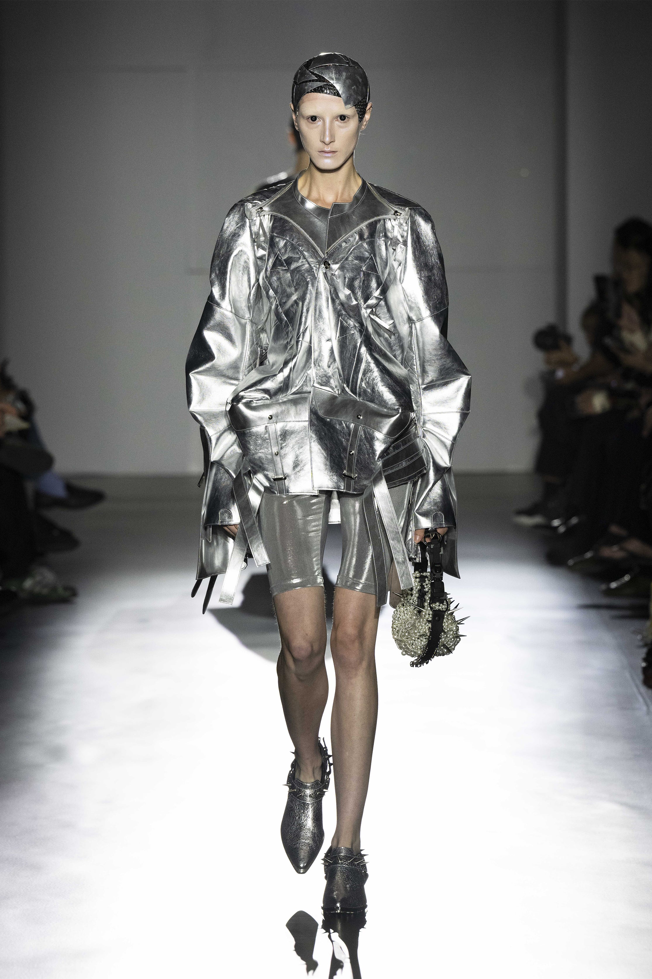 Fashion model wearing a JUNYA WATANABE SS25 outfit