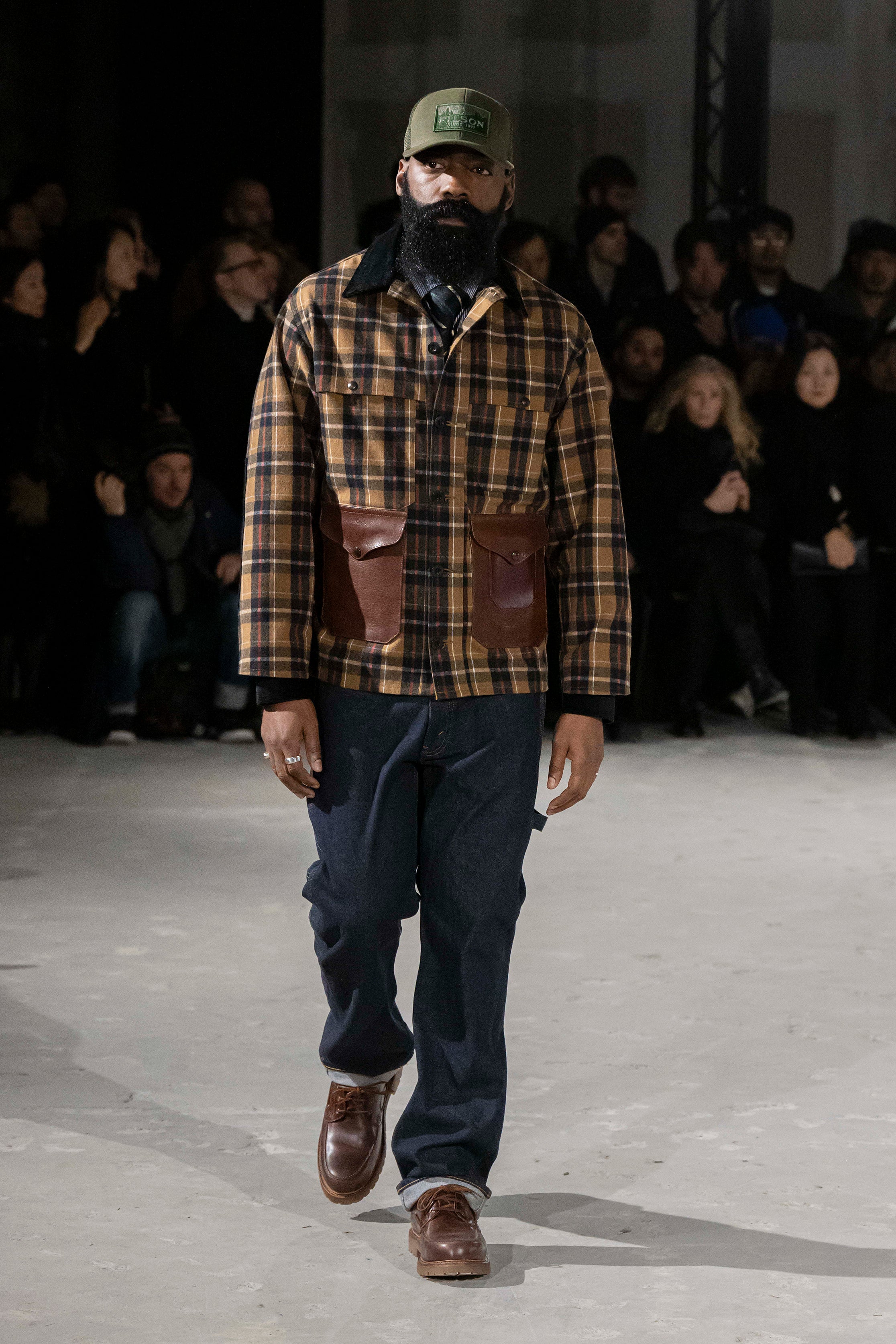 Fashion model wearing a Junya Watanabe Man AW25 outfit