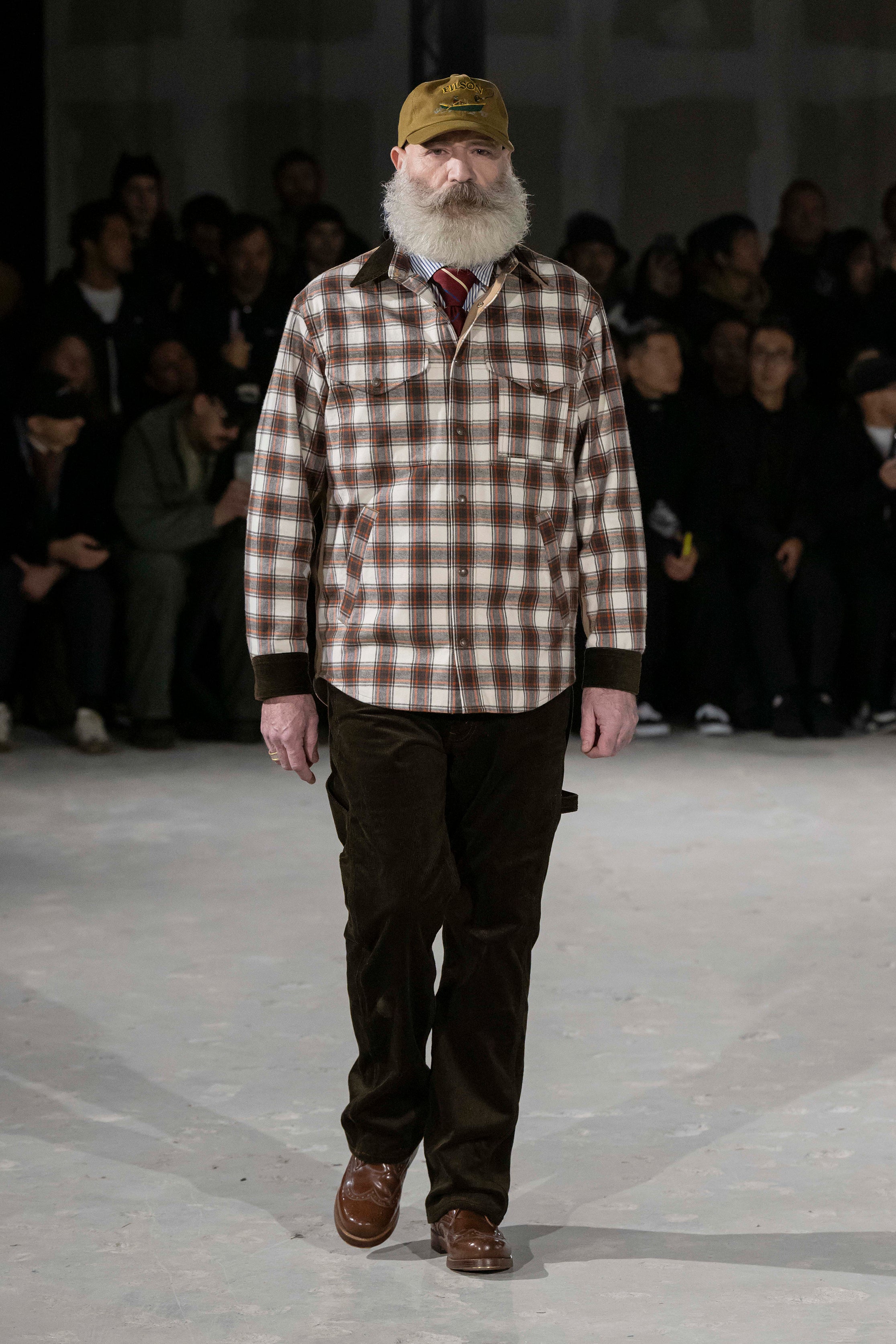 Fashion model wearing a Junya Watanabe Man AW25 outfit