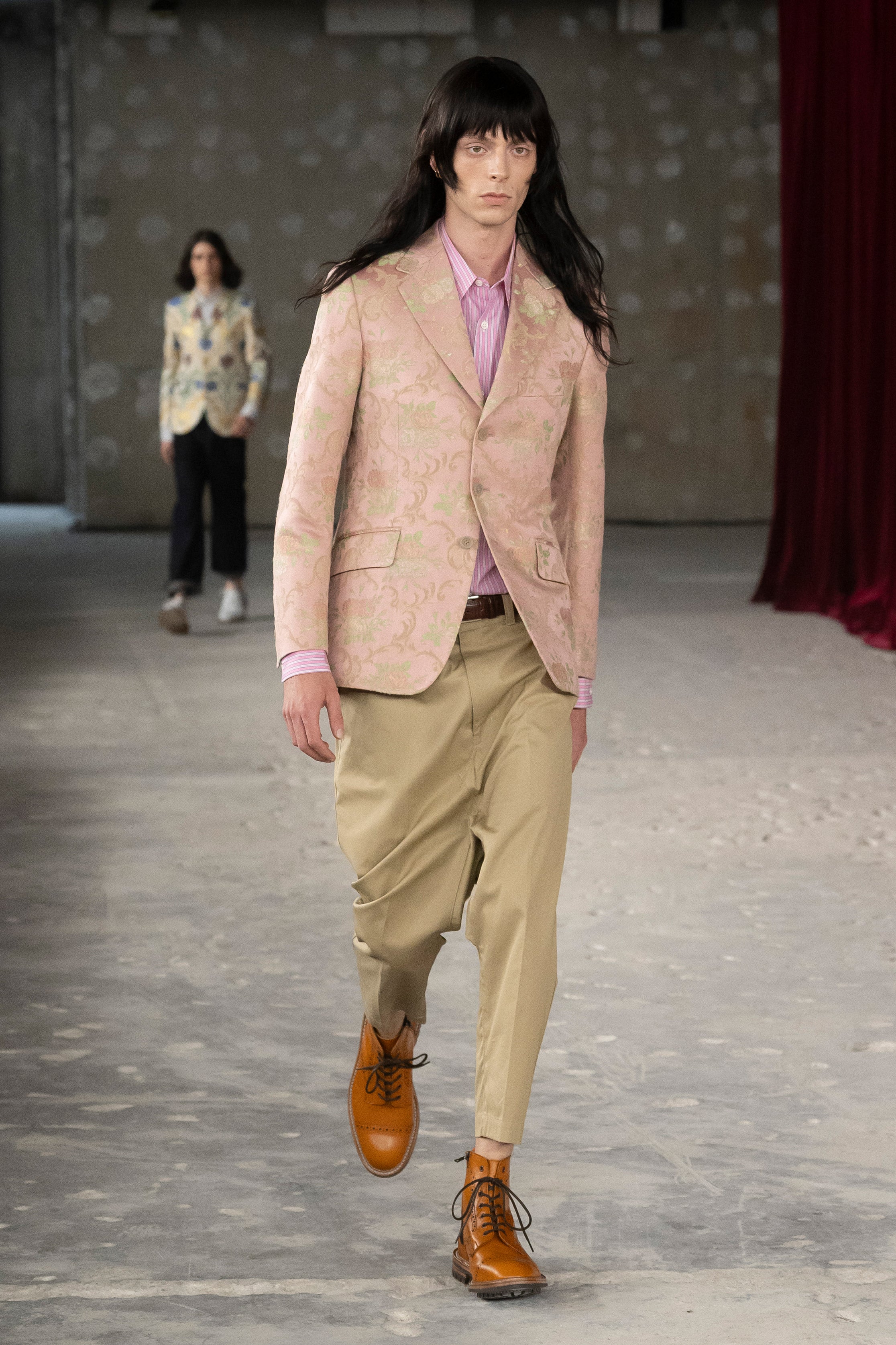 Fashion model wearing a Junya Watanabe Man SS26 outfit