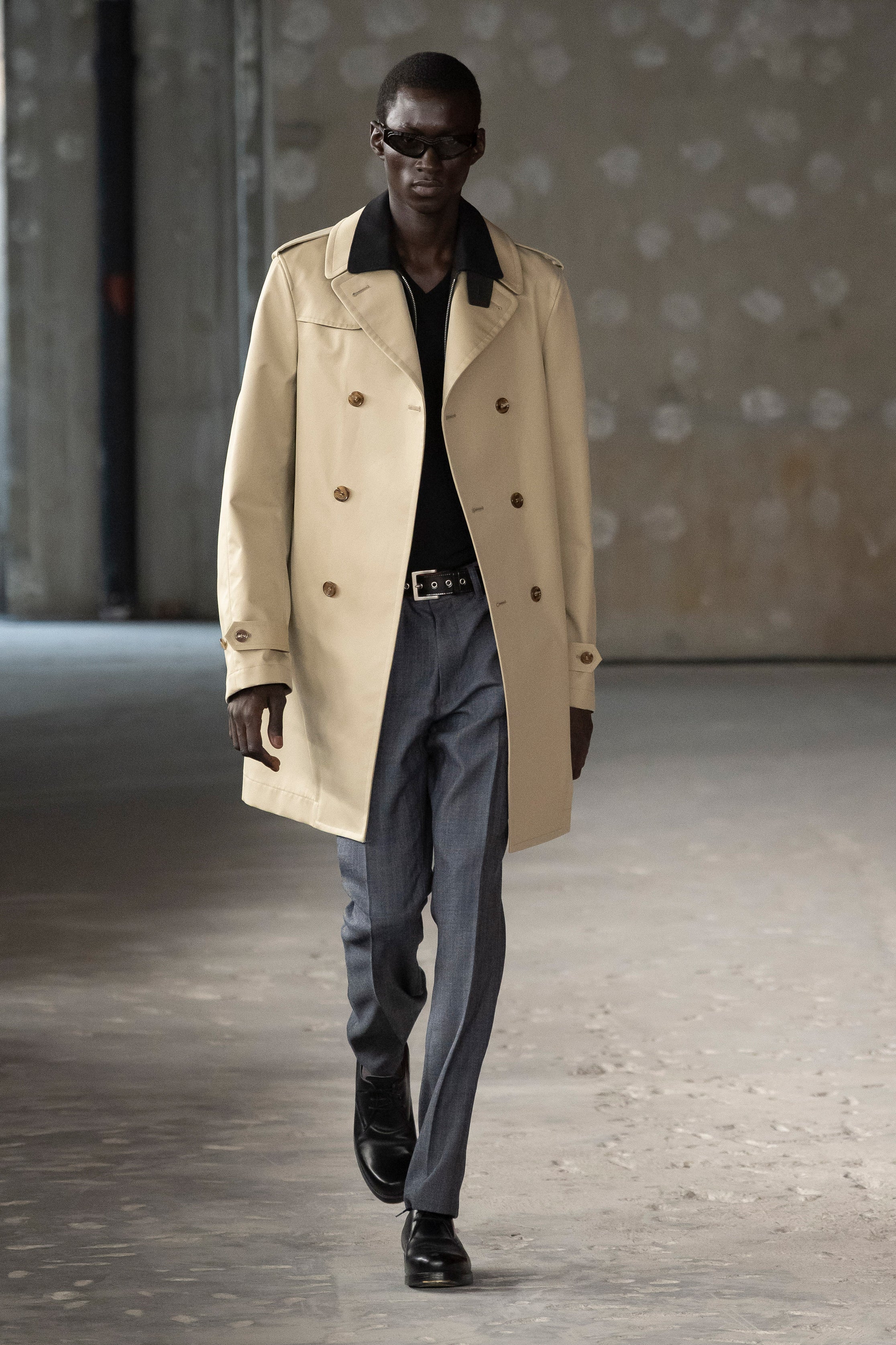 Fashion model wearing a Junya Watanabe Man SS26 outfit