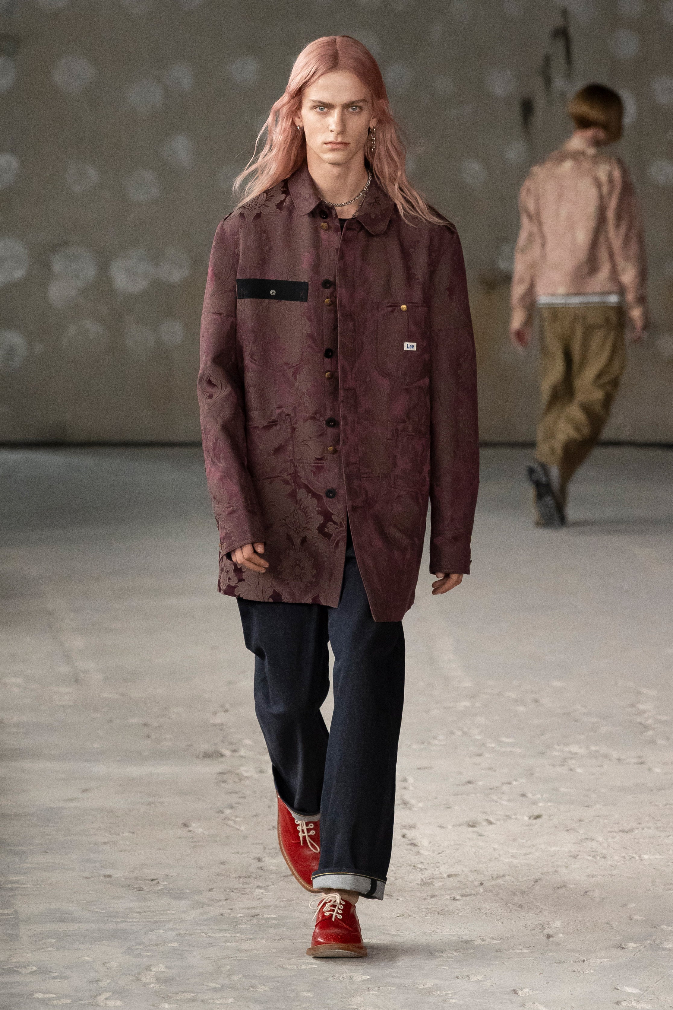 Fashion model wearing a Junya Watanabe Man SS26 outfit