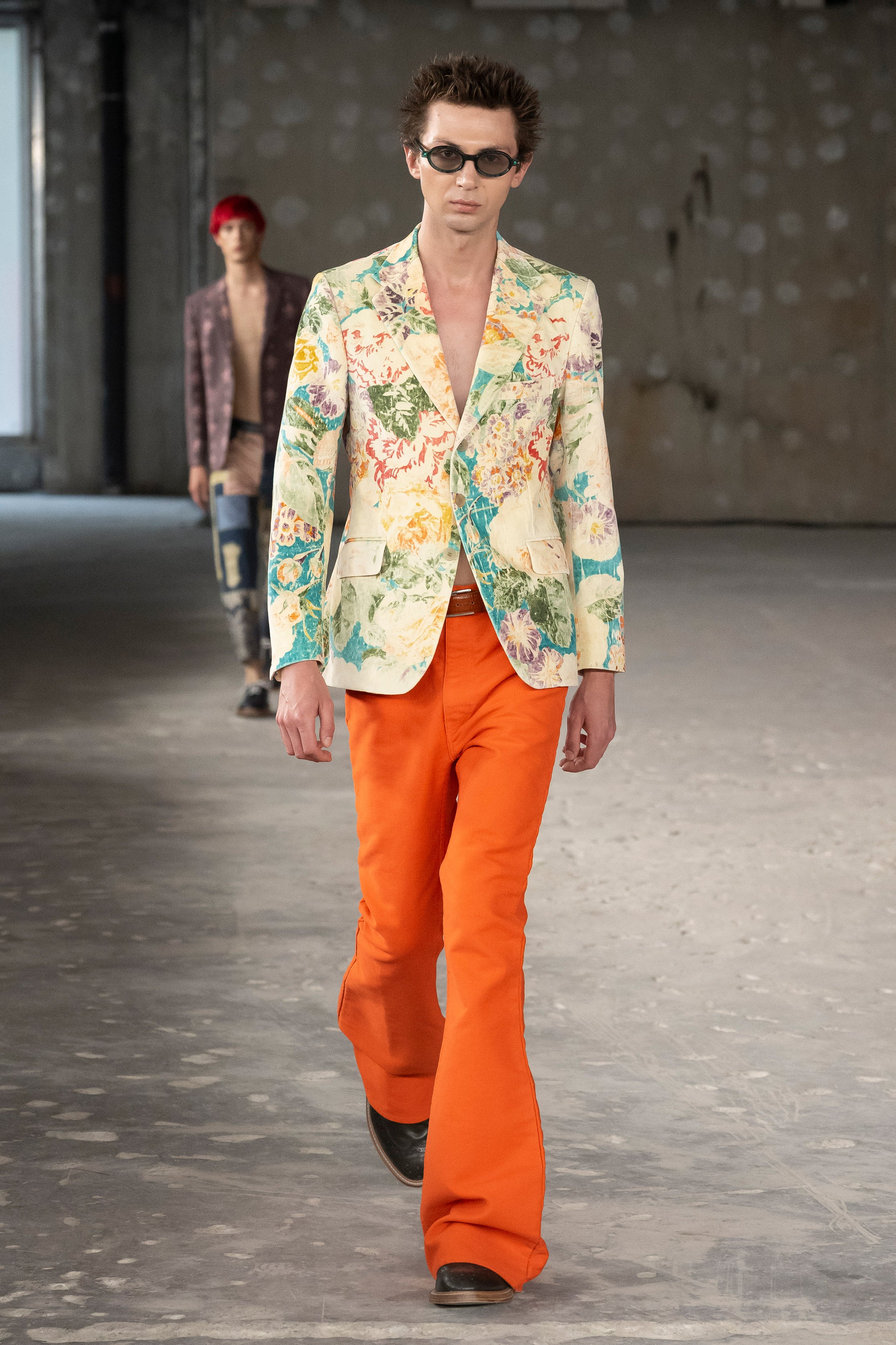 Fashion model wearing a Junya Watanabe Man SS26 outfit