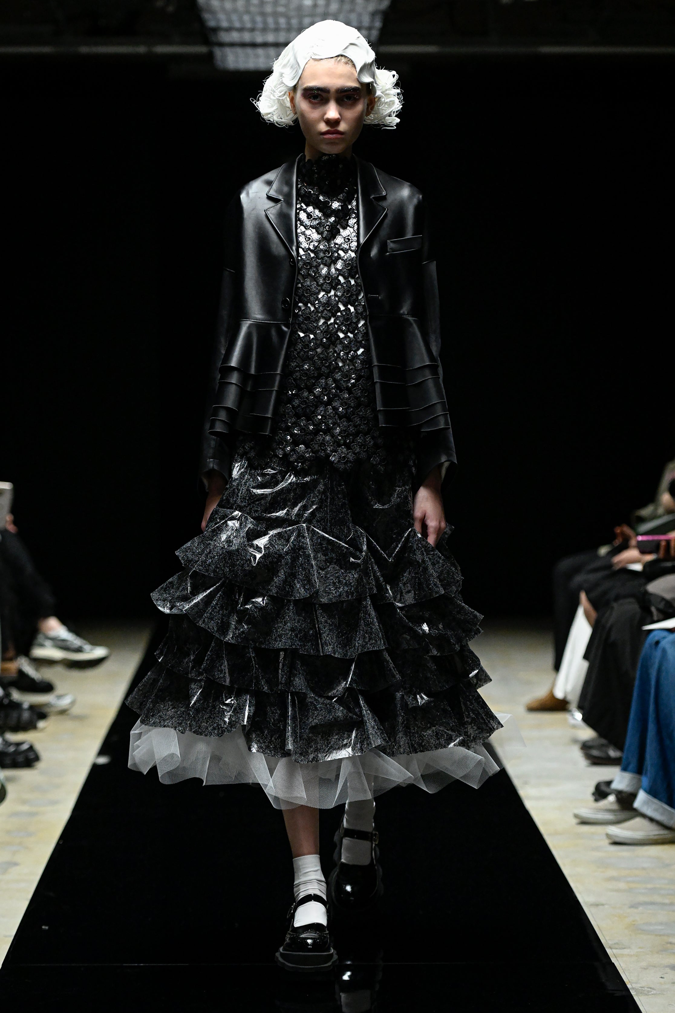 Fashion model wearing a tao AW25 outfit