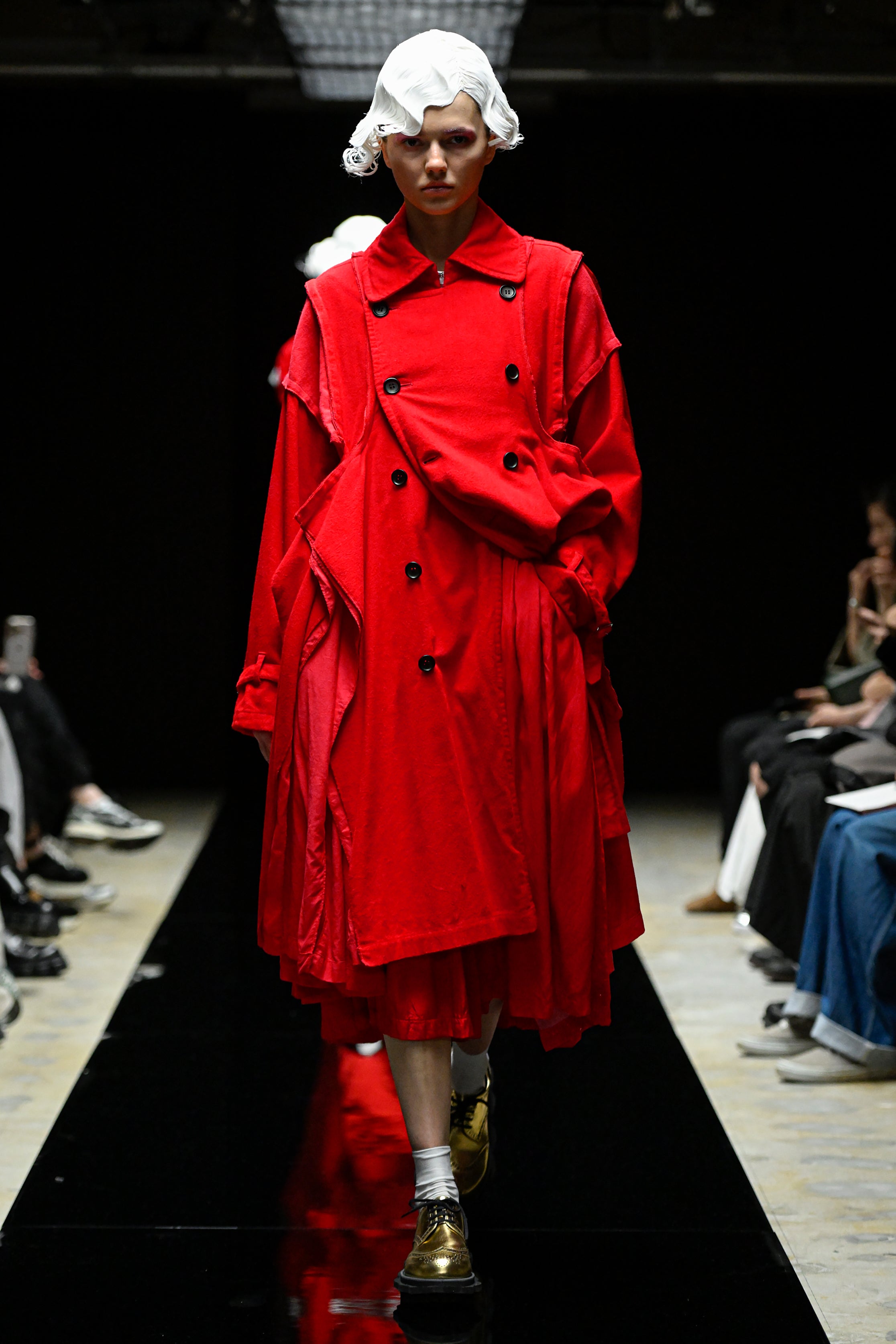 Fashion model wearing a tao AW25 outfit